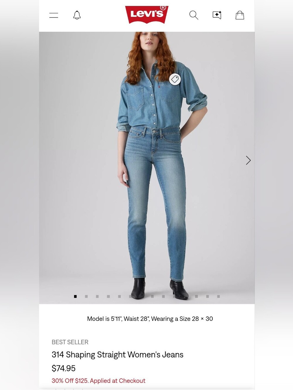 Levi's 314 Shaping Straight Jeans- Women